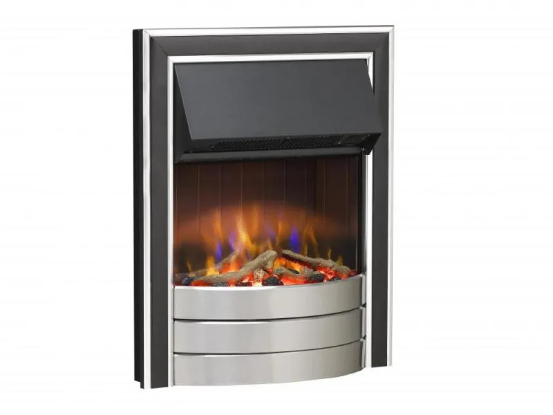 Dimplex Skeldon Chrome 3D Inset Optiflame 3D Electric Fire