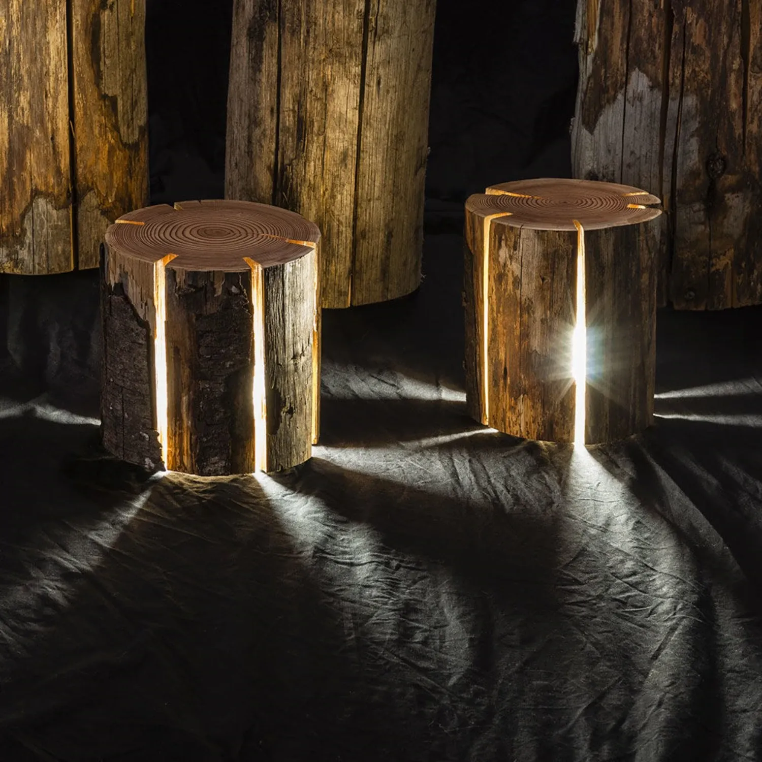 duncan meerding | cracked log lamp