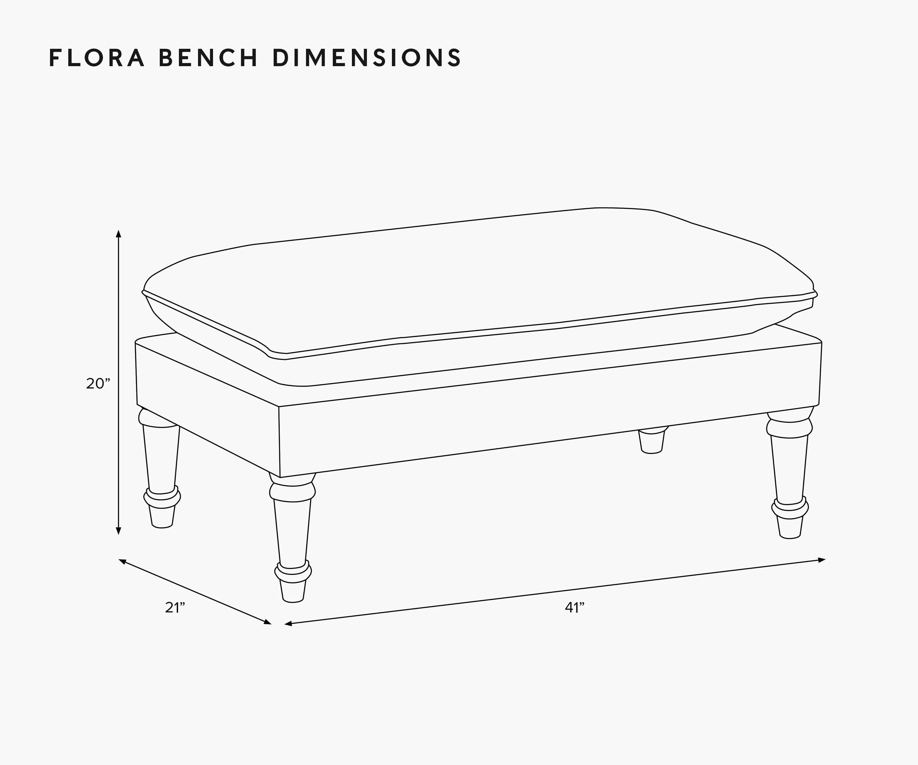 Flora Bench - Garden Party