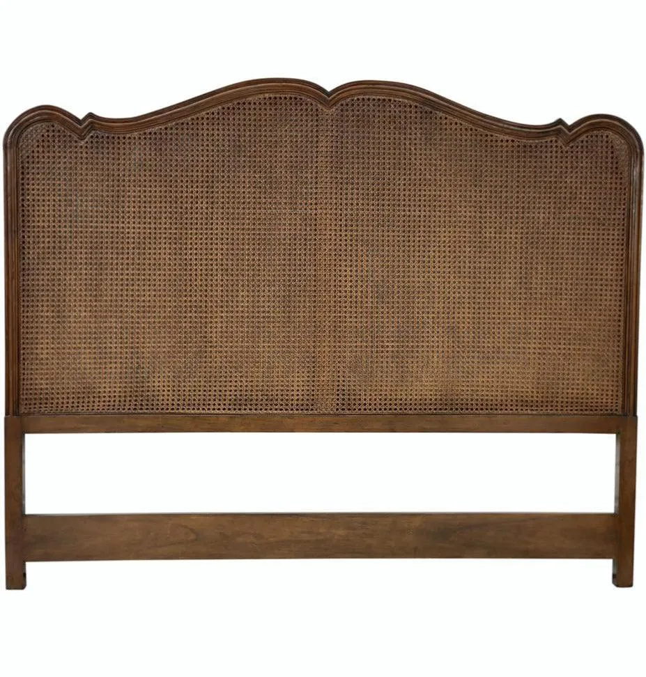 French Country Curvy Cane Headboard