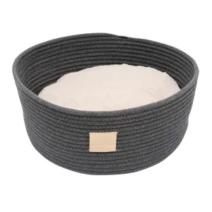 FuzzYard Life Rope Basket Cat Bed Slate Grey