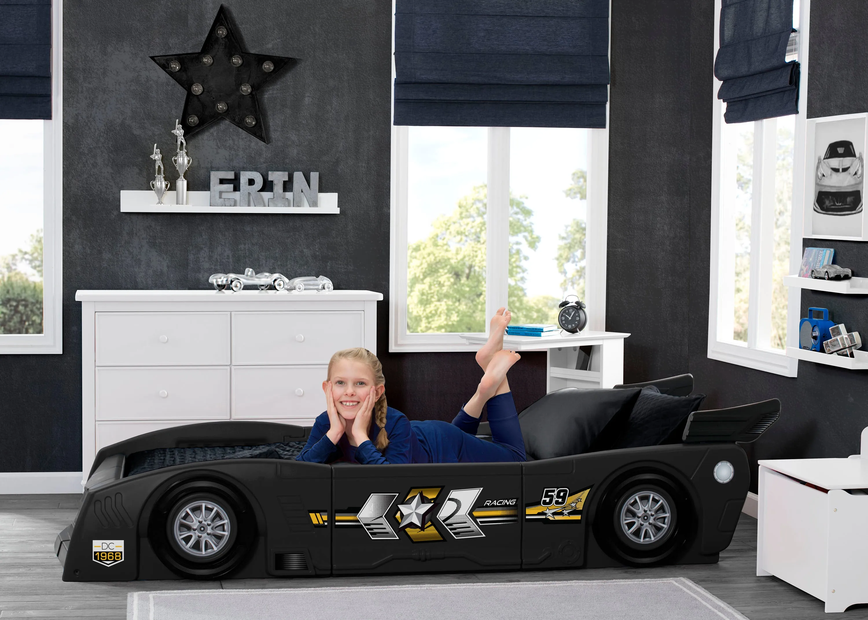 Grand Prix Race Car Toddler-to-Twin Bed