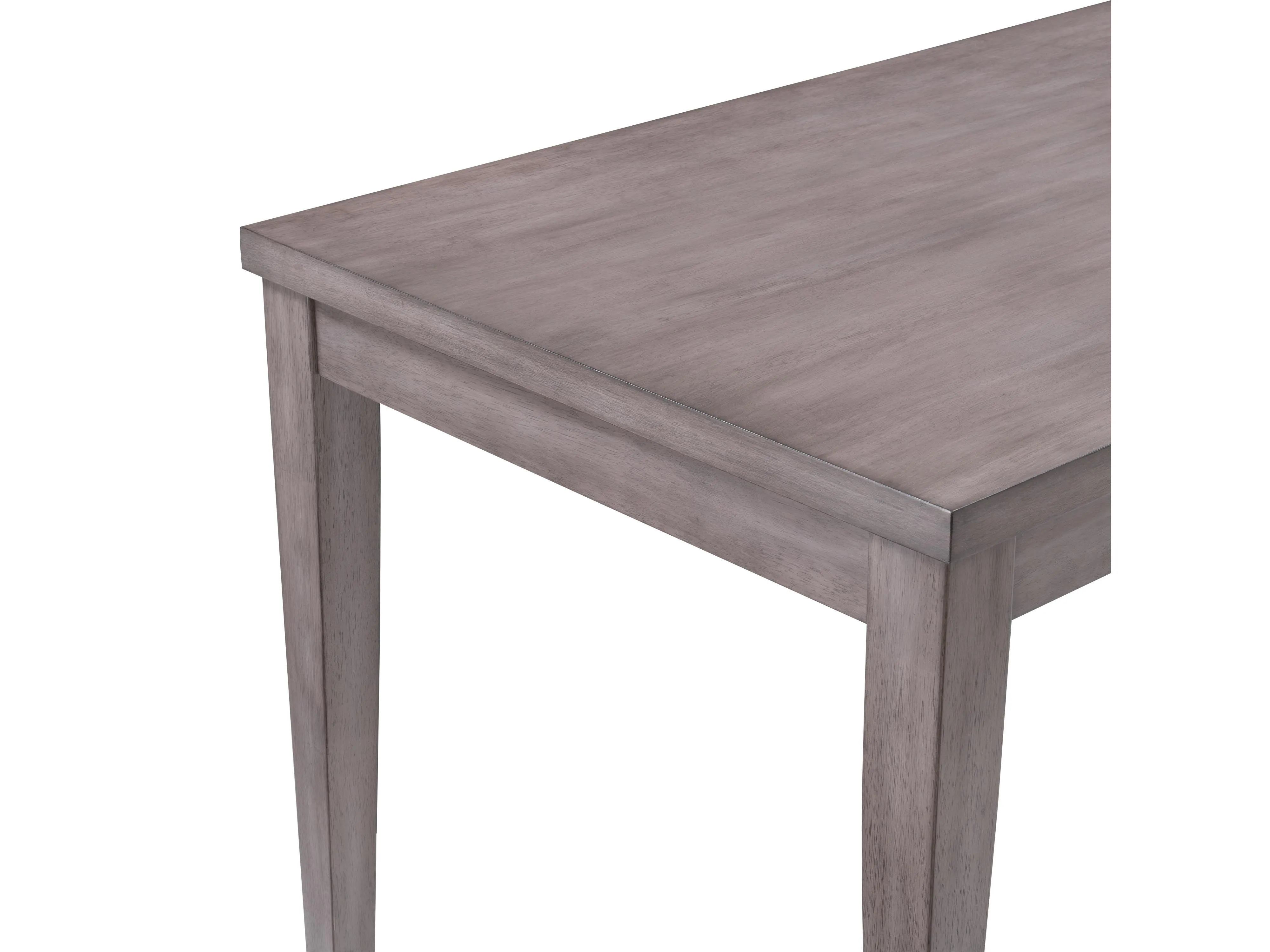 Grey Wood Dining Table, Counter Height