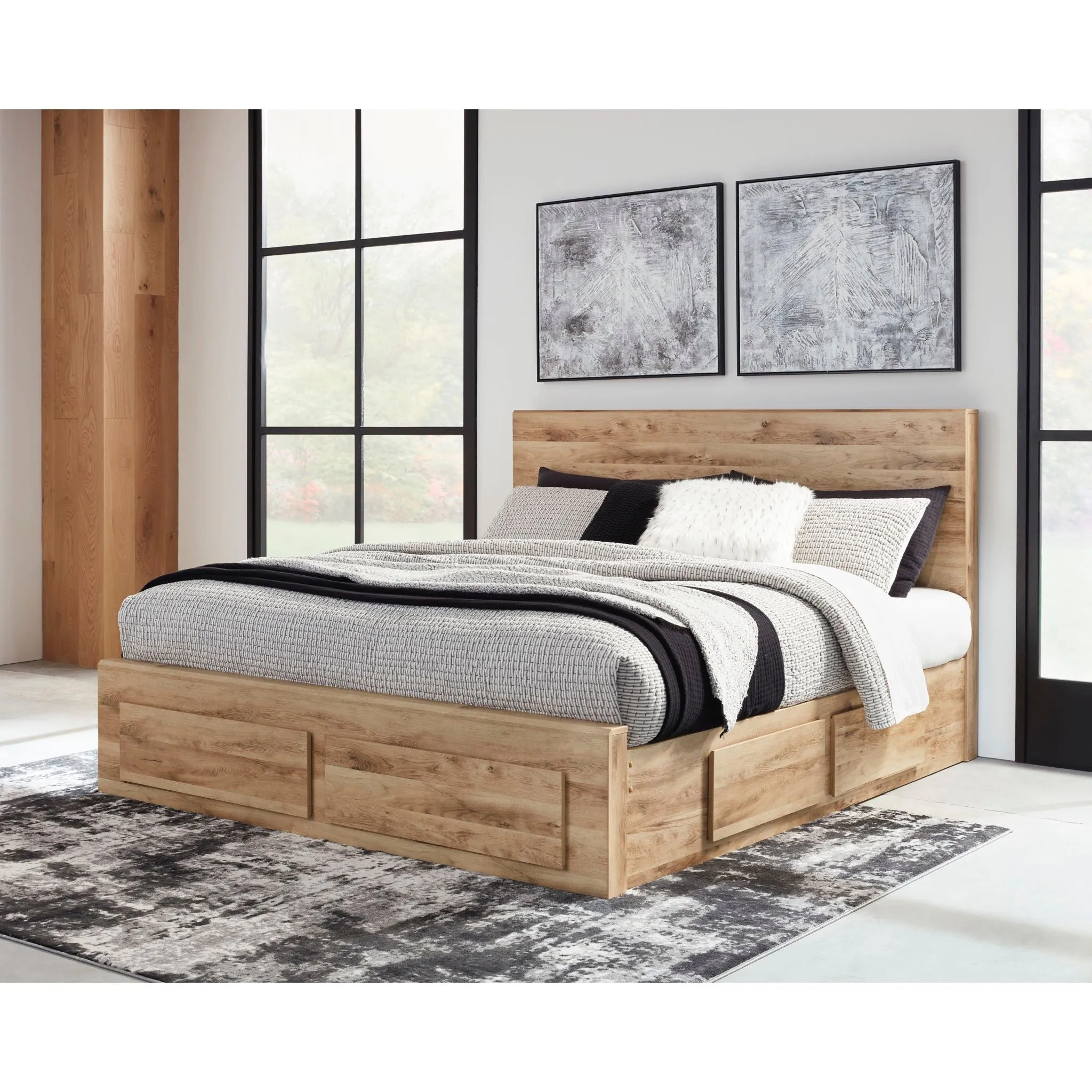 Hyanna Bed with 4 Drawer Storage