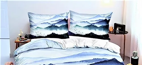 it&C's Imported Pure Satin Silk 3D Digital Printed Romantic Night Style All Season King Size Double Bed Luxury Wedding Bed Sheet Sets (Design3333) 4 Pcs Set with Heavy Quilt Cover