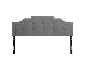 Light Grey Padded King Headboard