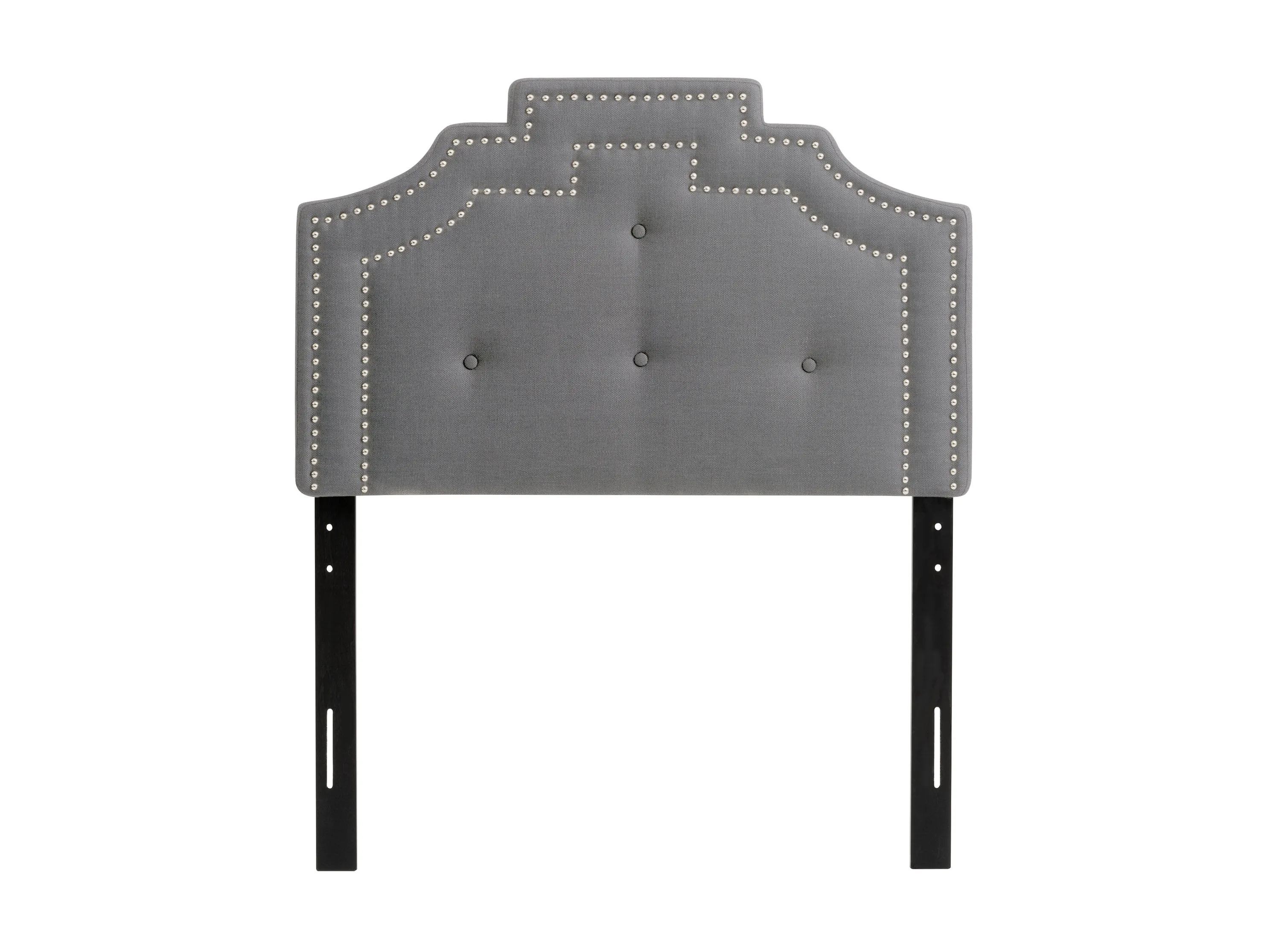 Light Grey Padded Twin/Single Headboard