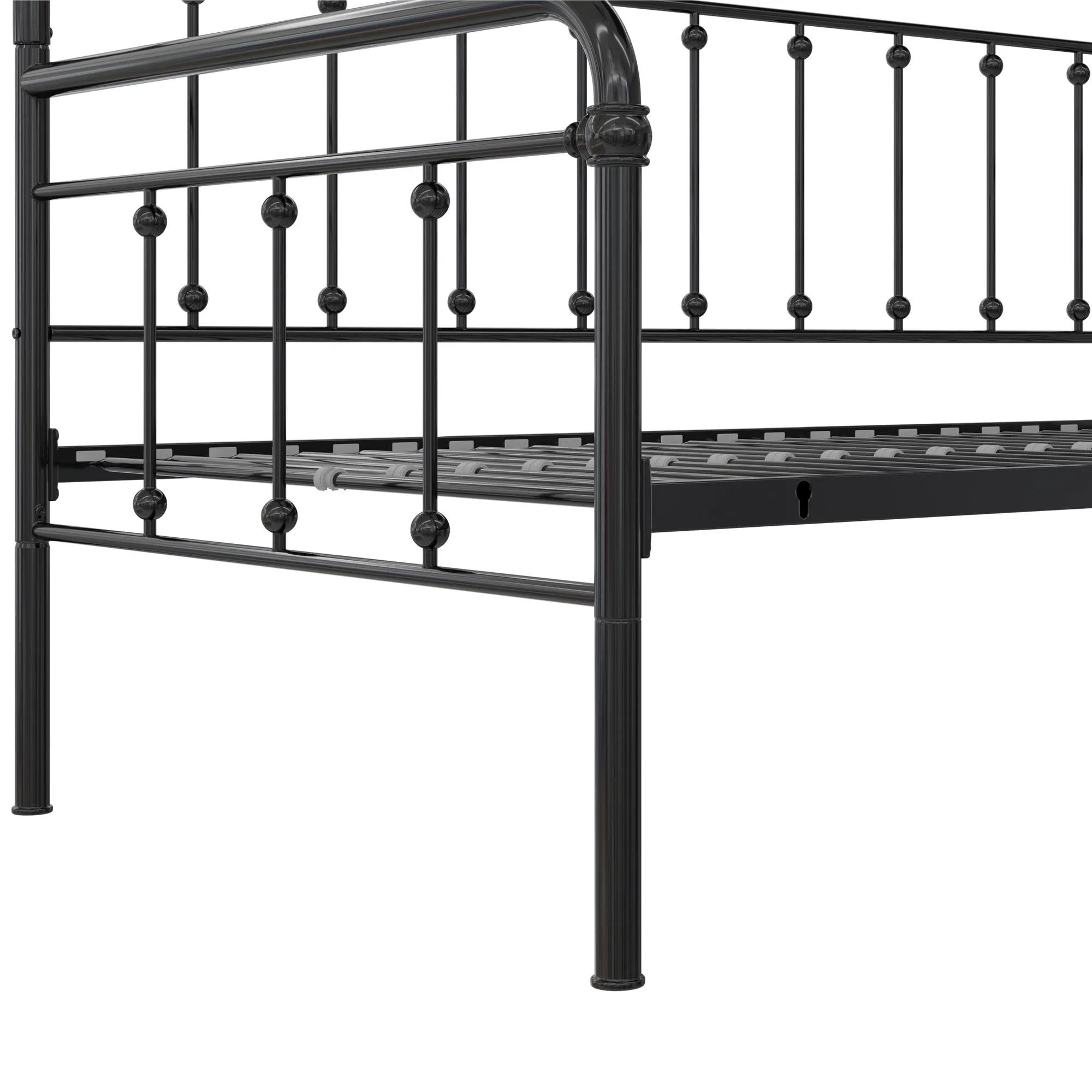 Locky Metal Daybed with Pop Up Trundle Bed