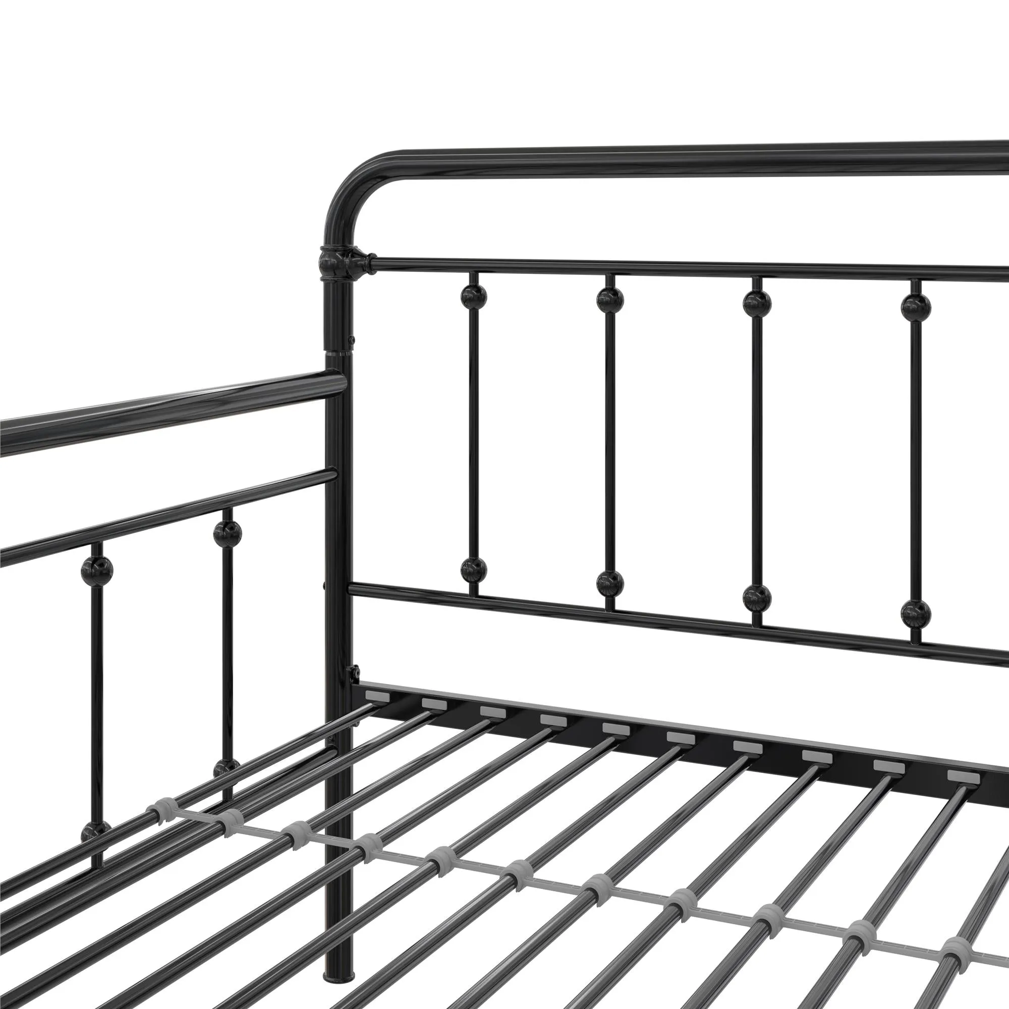 Locky Metal Daybed with Pop Up Trundle Bed