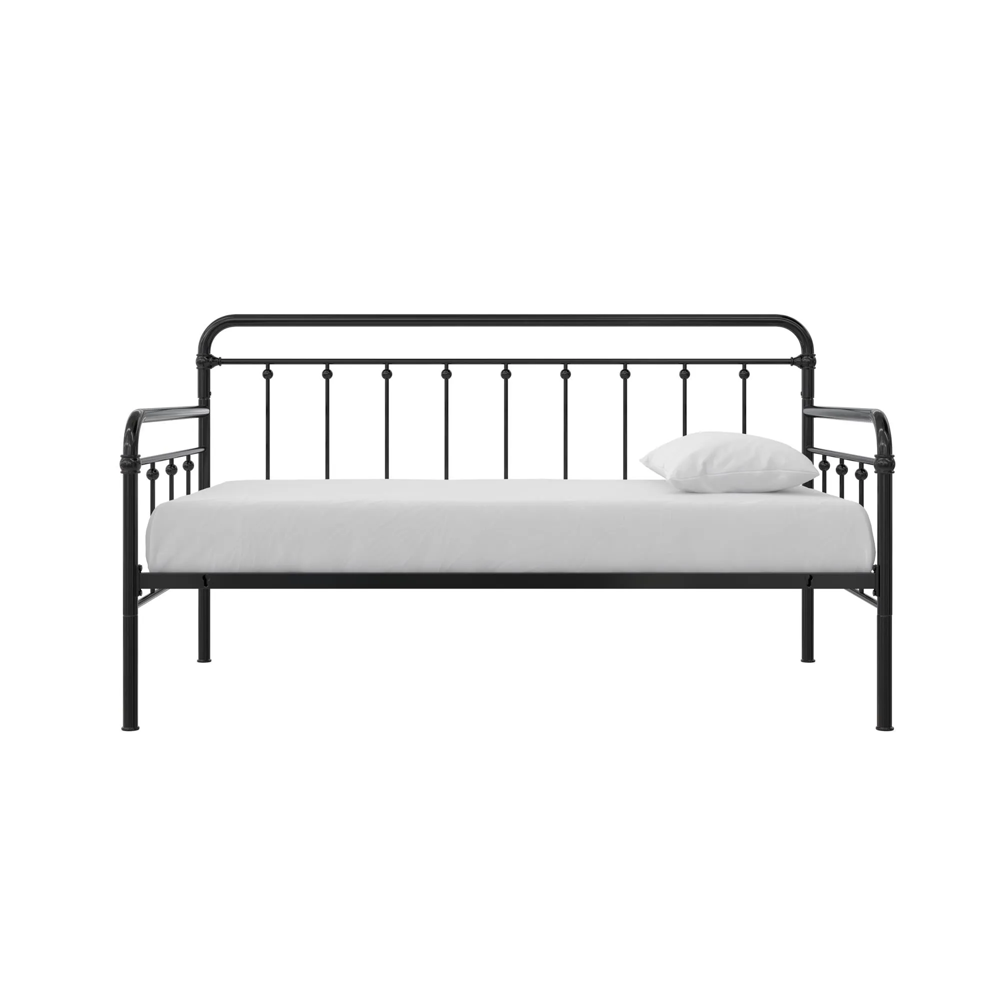 Locky Metal Daybed with Pop Up Trundle Bed