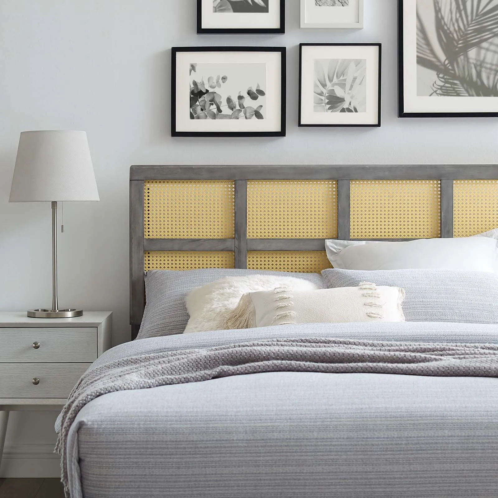 Luana Cane King Headboard