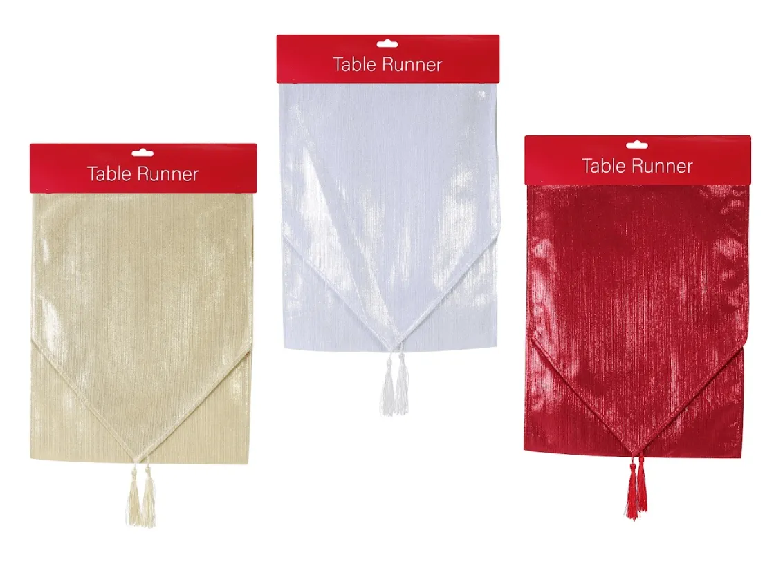 Luxe Metallic Runner 3 Asst (180cm)