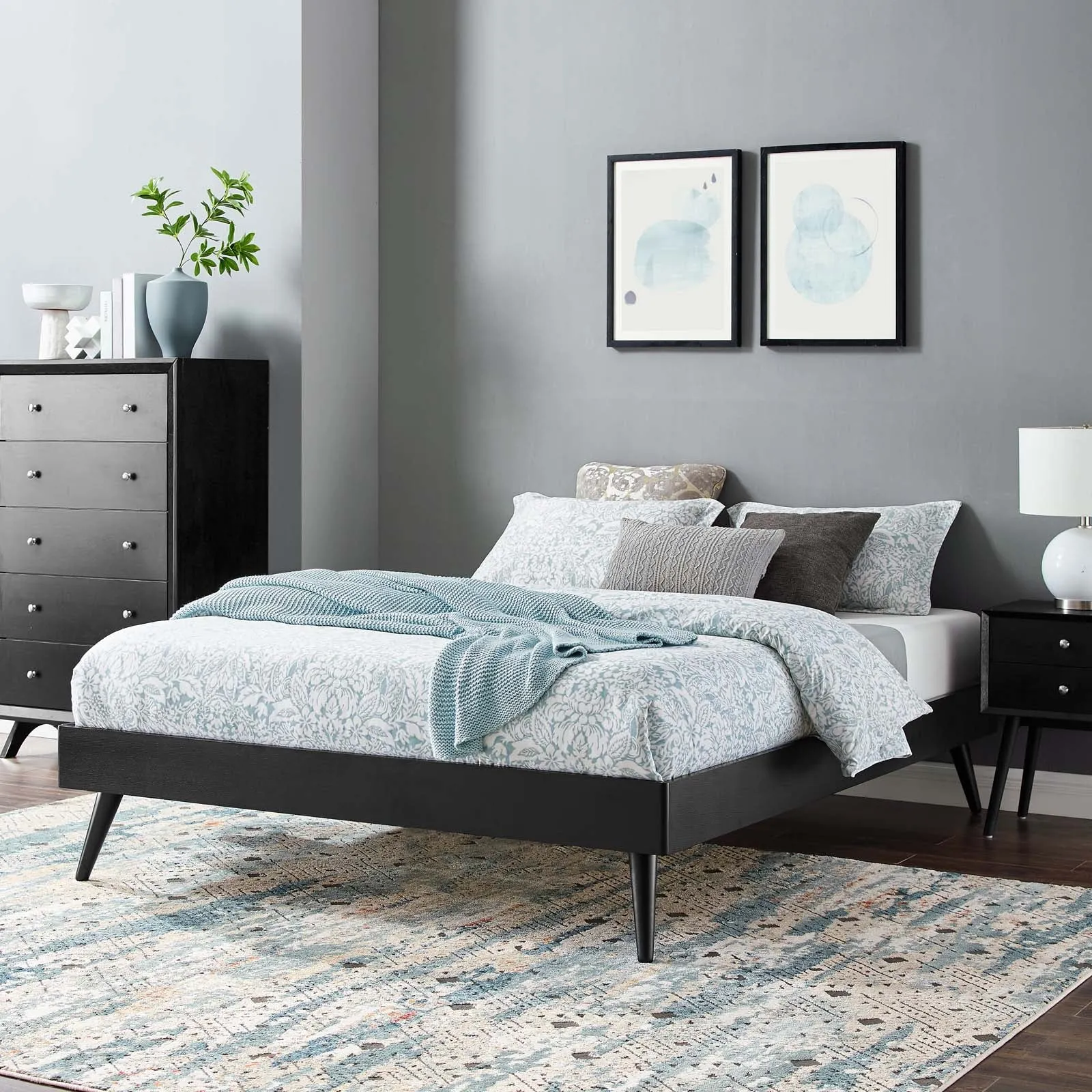 Margo Wood Platform Bed Frame