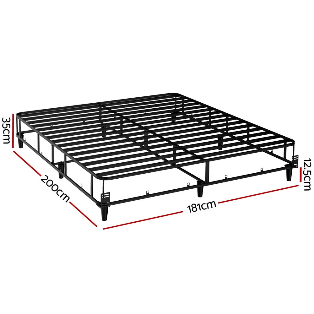 Mason King Bed Frame Base Grey