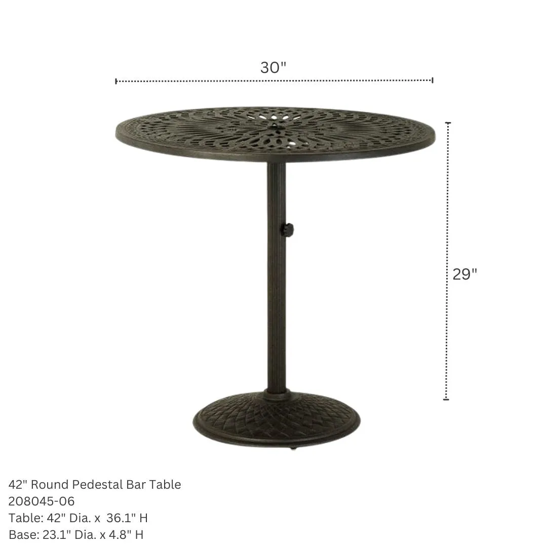 Mayfair 42" Round Pedestal Bar Table