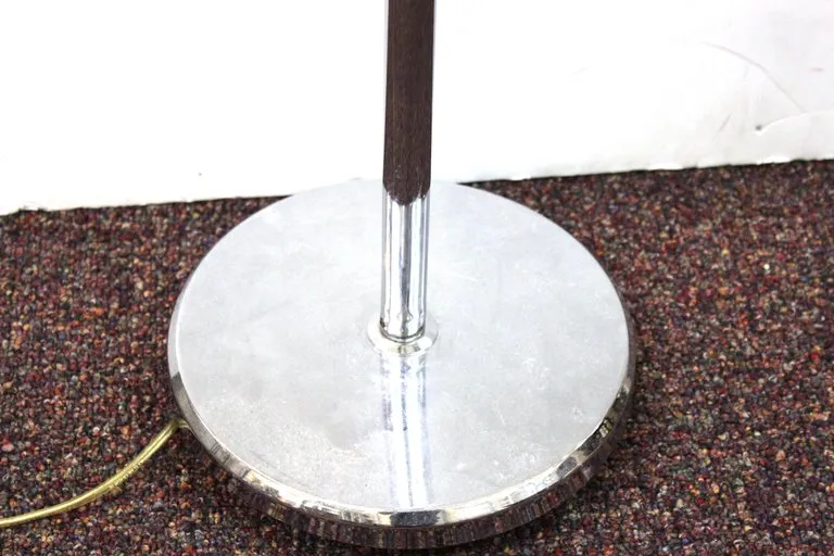 Mid-Century Modern Metal Reading Lamp with Adjustable Height