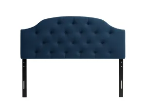 Navy Blue Diamond Tufted Full/Double Headboard