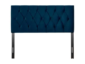 Navy Blue Velvet Full/Double Headboard