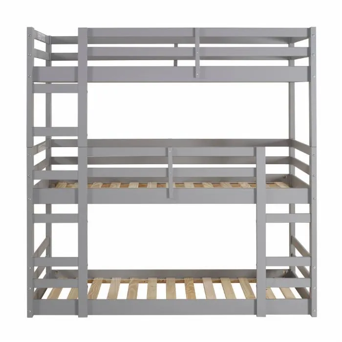 Nicholas Cappuccino Triple Twin Bunk Bed