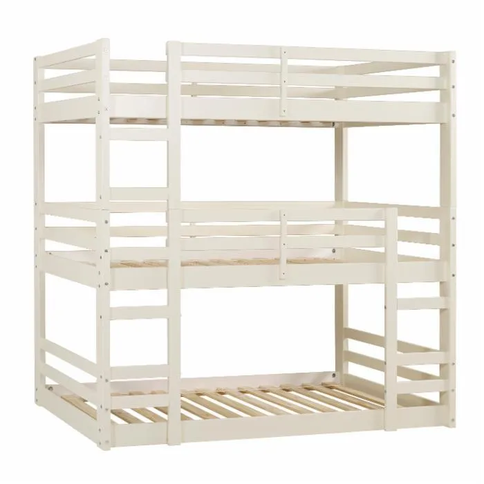 Nicholas Cappuccino Triple Twin Bunk Bed