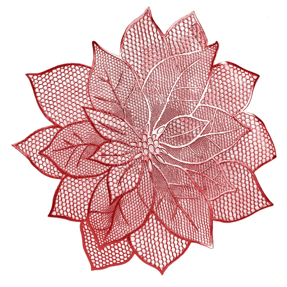 Poinsettia Metallic Placemat (48cm)