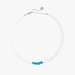 Pura Vida Puka Shell & Turquoise Chip Choker