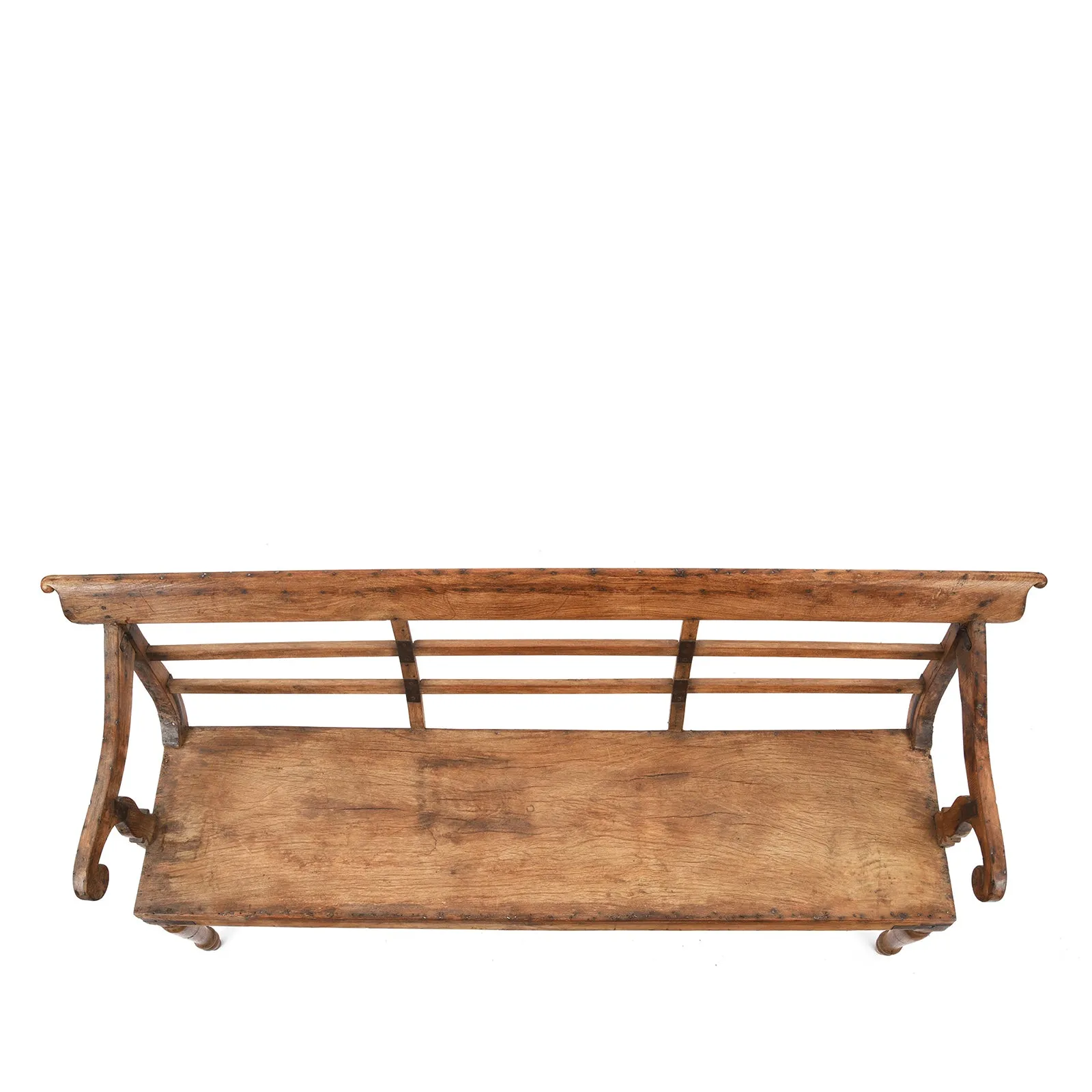 Regency Style Indian Teak Bench - 19th Century