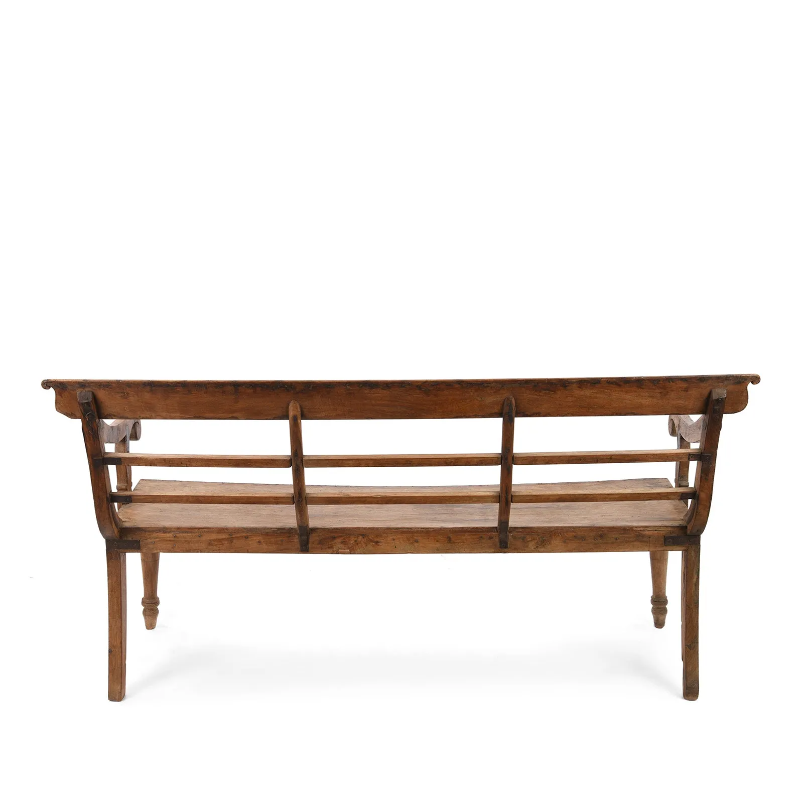 Regency Style Indian Teak Bench - 19th Century