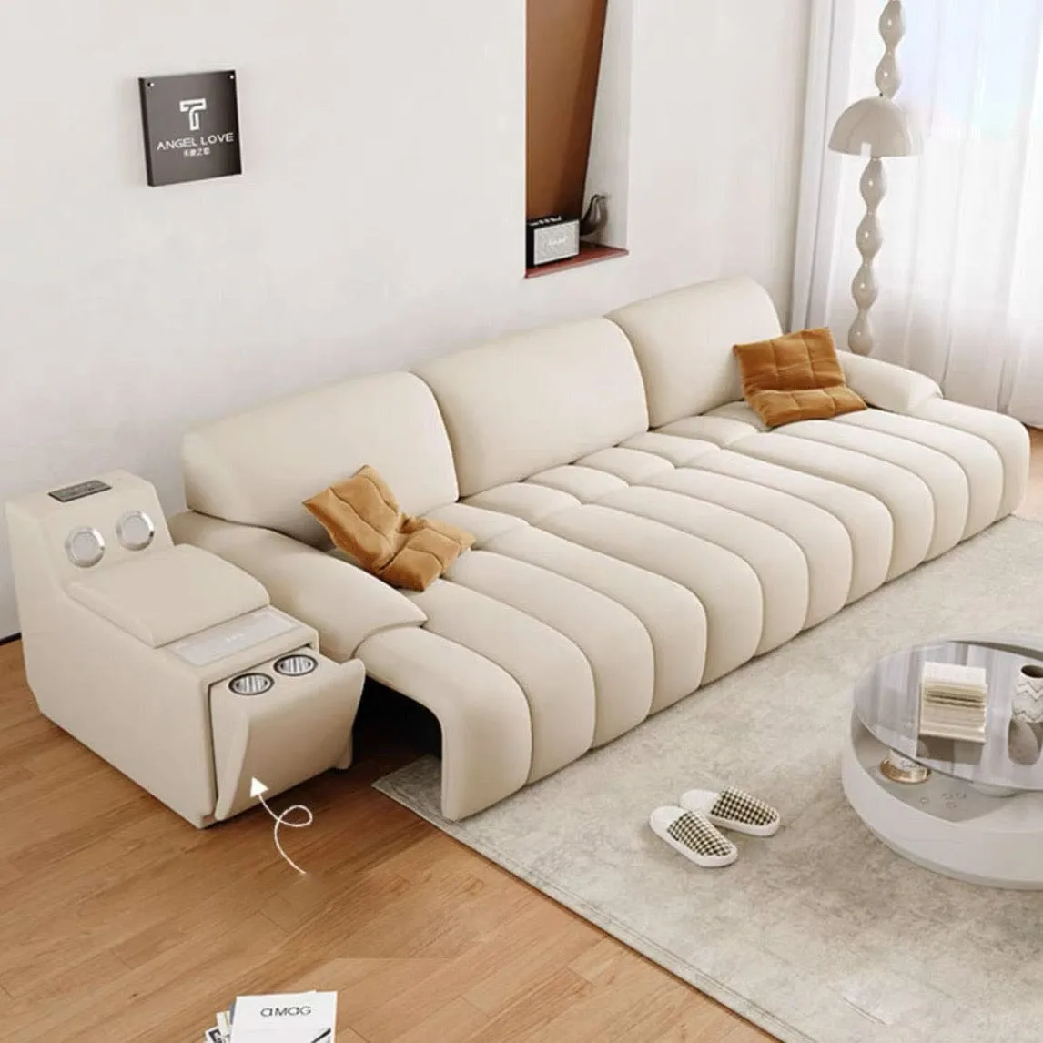 Roy Electric Leather Sofa Bed