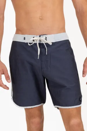 Rusty Base 18" Scallop Fixed Waist Boardshorts