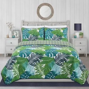 Safdie & Co. Quilt 3PC Set DQ Tropical