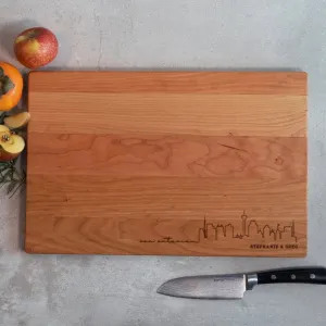 San Antonio Texas Script Cutting Board