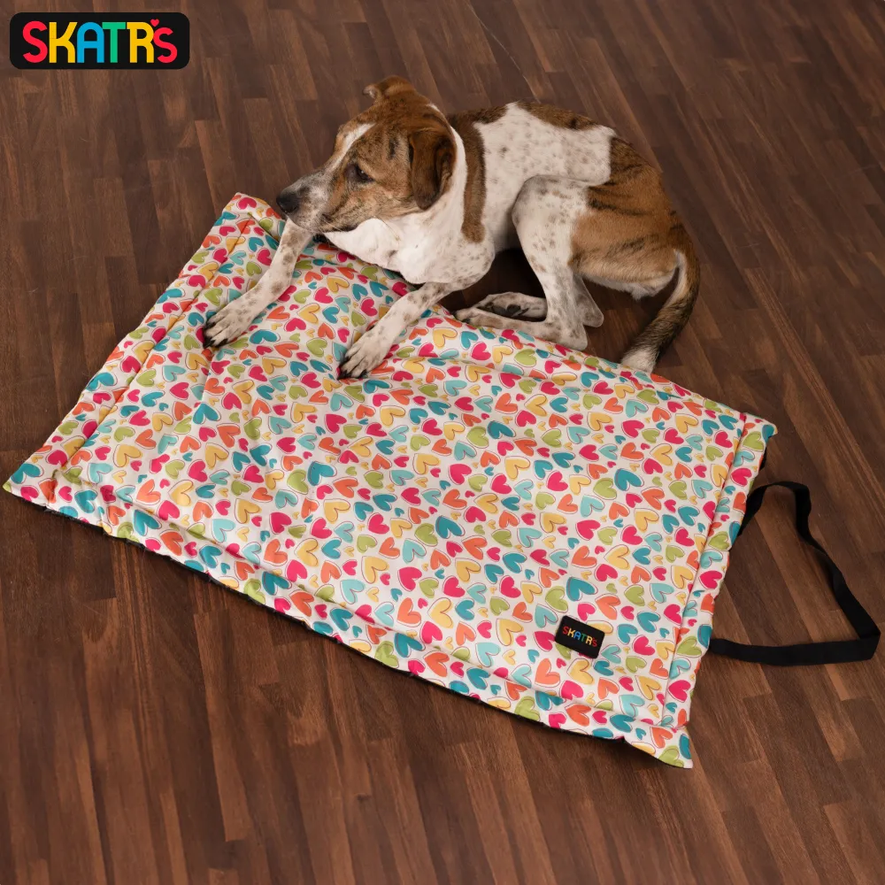 Skatrs Cozy Love Printed Mats for Dogs and Cats