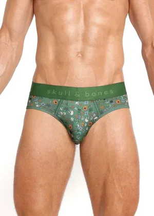 SKULL AND BONES VINTAGE DUTCH FLORAL GREEN BRIEF