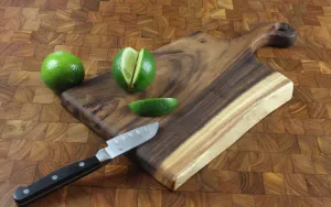 Small Live Edge Handled Board by Tuckahoe Hardwoods