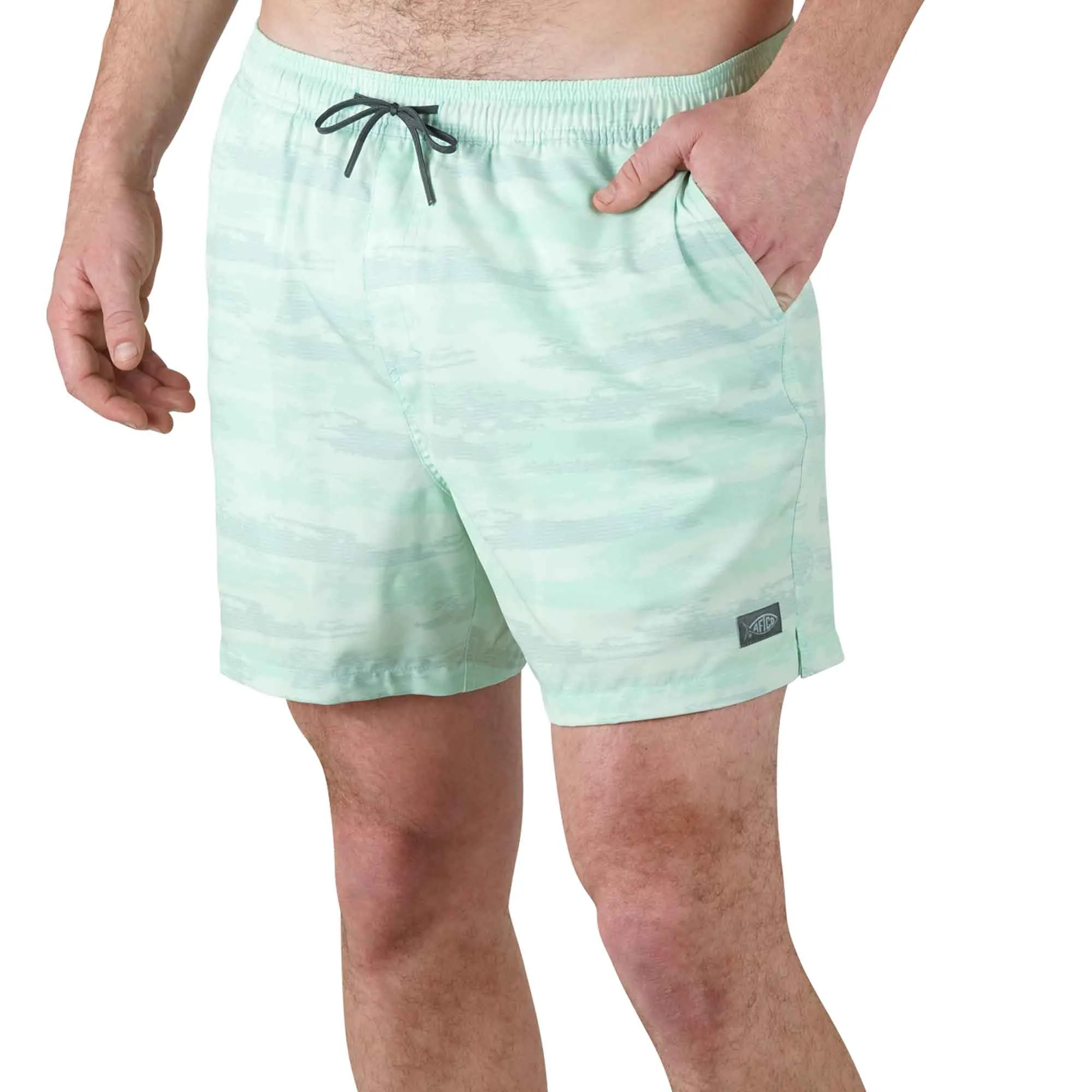 Strike Swim Shorts | Mint Shoreline Camo