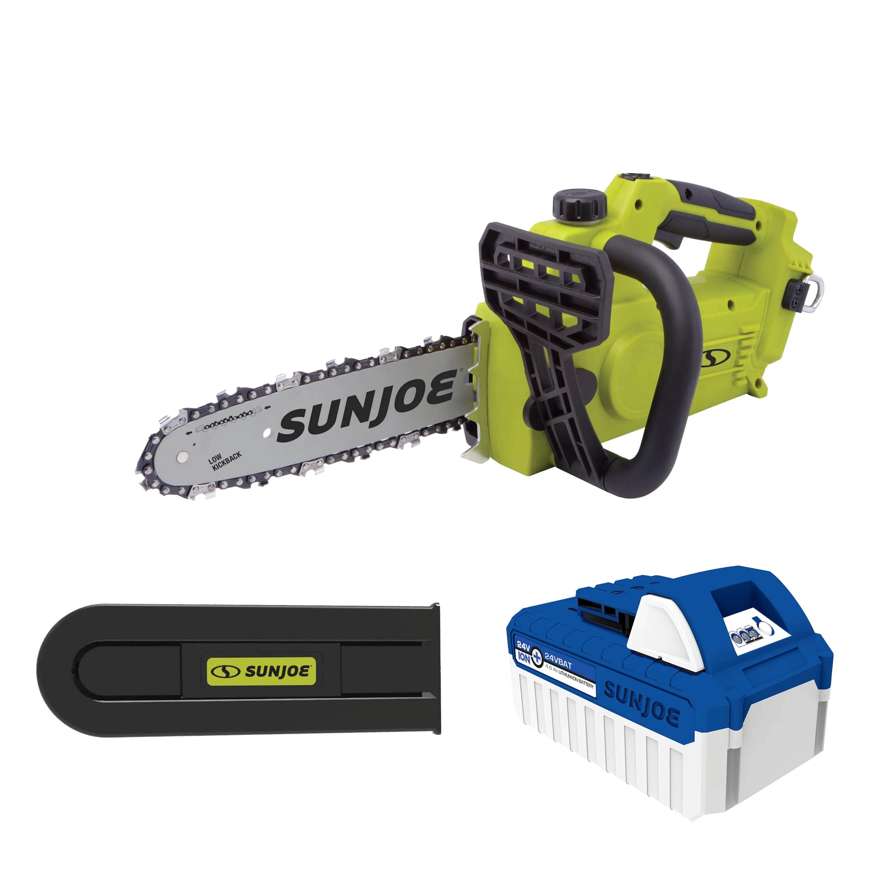 Sun Joe 24V-10CS 24-Volt* IONMAX Cordless Chain Saw Kit | 10-inch | W/ 4.0-Ah Battery   Charger