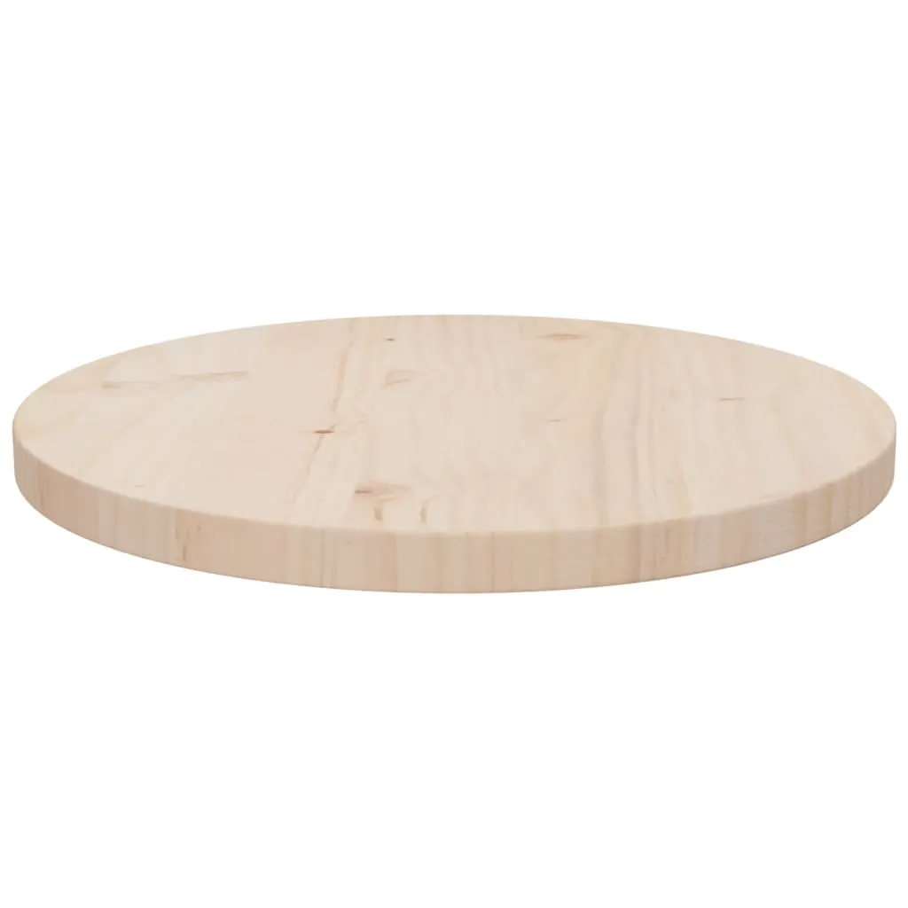 Table Top Ø40x2.5 cm Solid Wood Pine