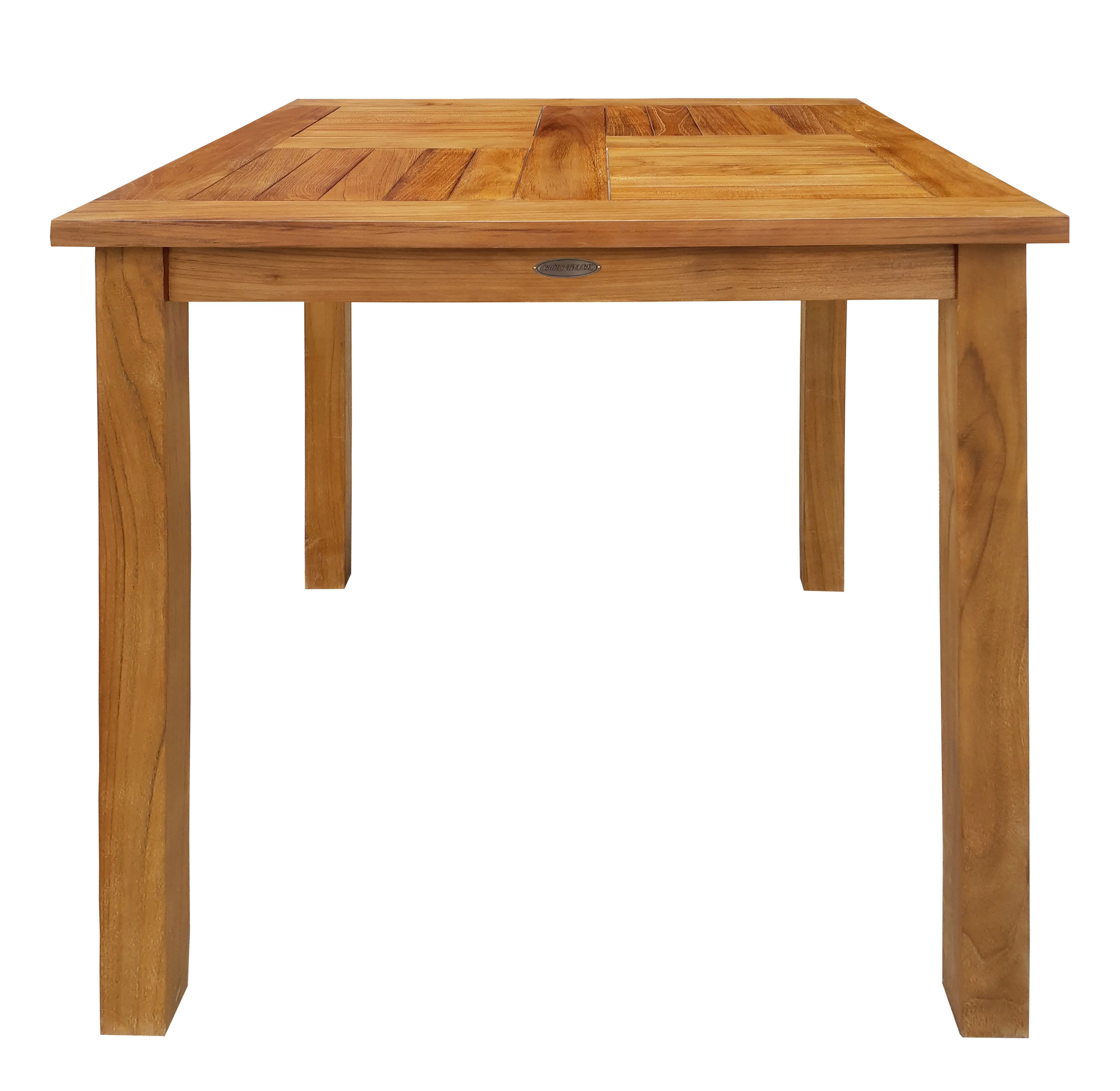 Teak Wood Seville Outdoor Patio Counter Height Bistro Table - 35 inch