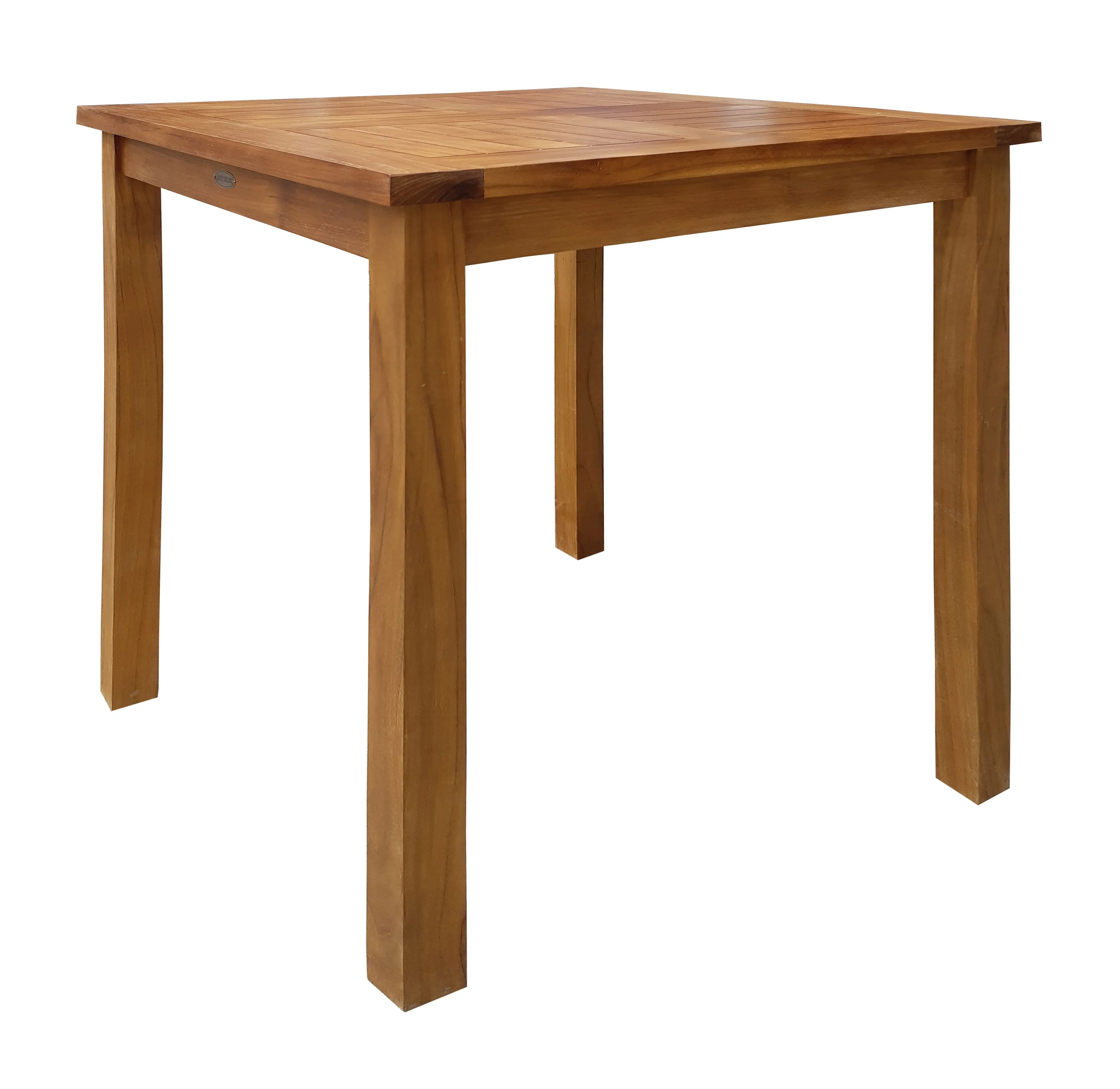 Teak Wood Seville Outdoor Patio Counter Height Bistro Table - 35 inch