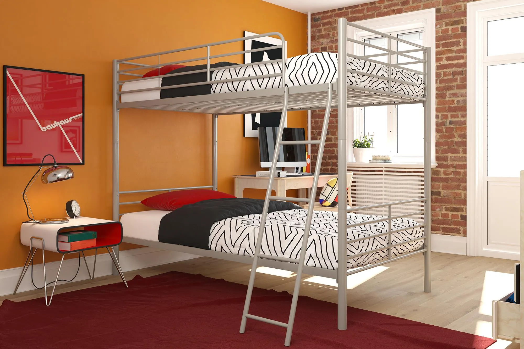 Teddy Convertible Metal Bunk Bed