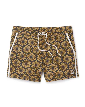 Stylish Stirata Onyx Fleur Printed Swim Shorts for Men