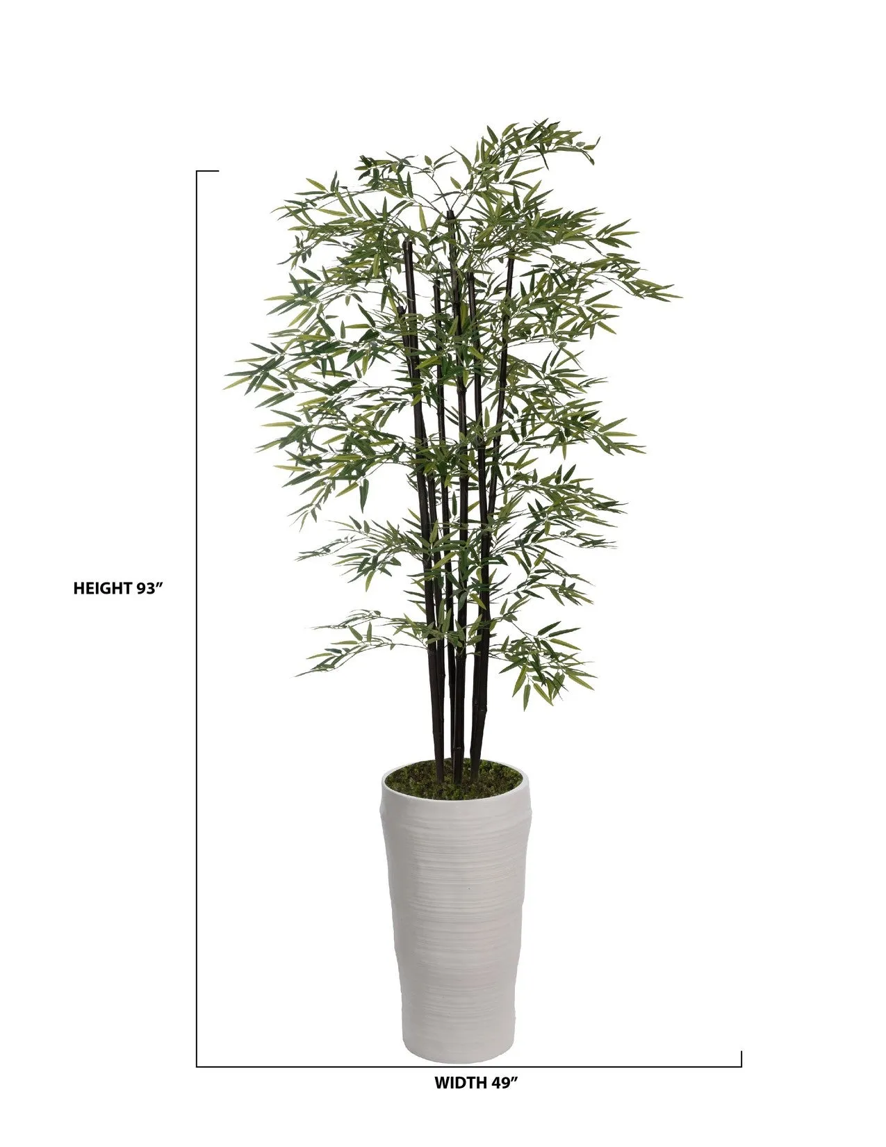 Vintage Home Artificial Faux 72" Tall Bamboo Tree With Eco Planter