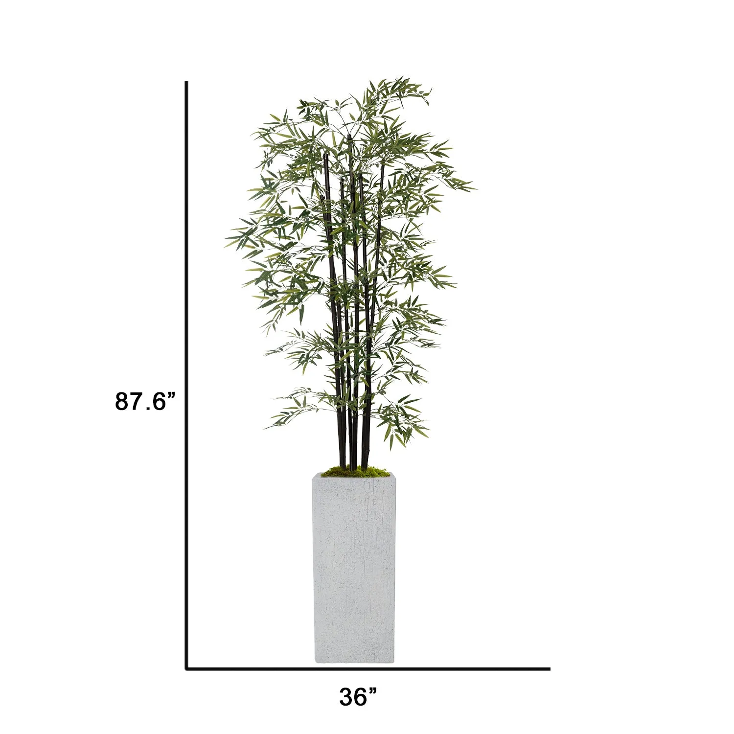 Vintage Home Artificial Faux 72" Tall Bamboo Tree With Eco Planter