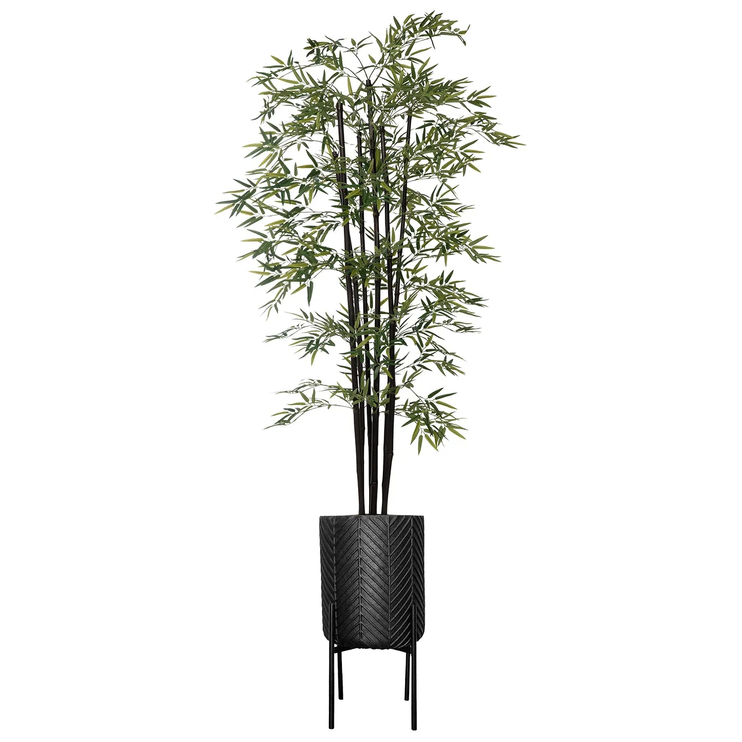 Vintage Home Artificial Faux 72" Tall Bamboo Tree With Eco Planter