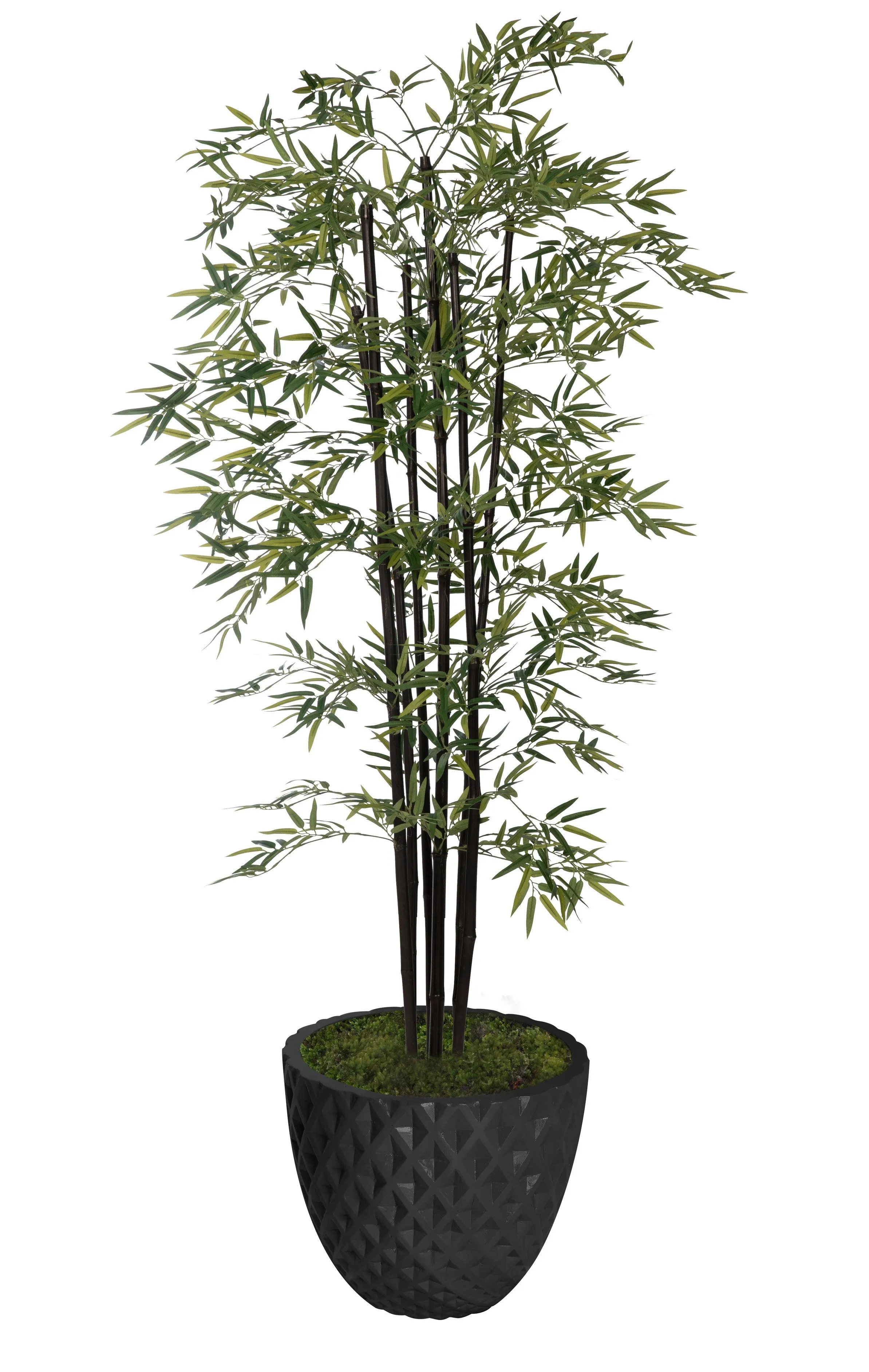 Vintage Home Artificial Faux 72" Tall Bamboo Tree With Eco Planter