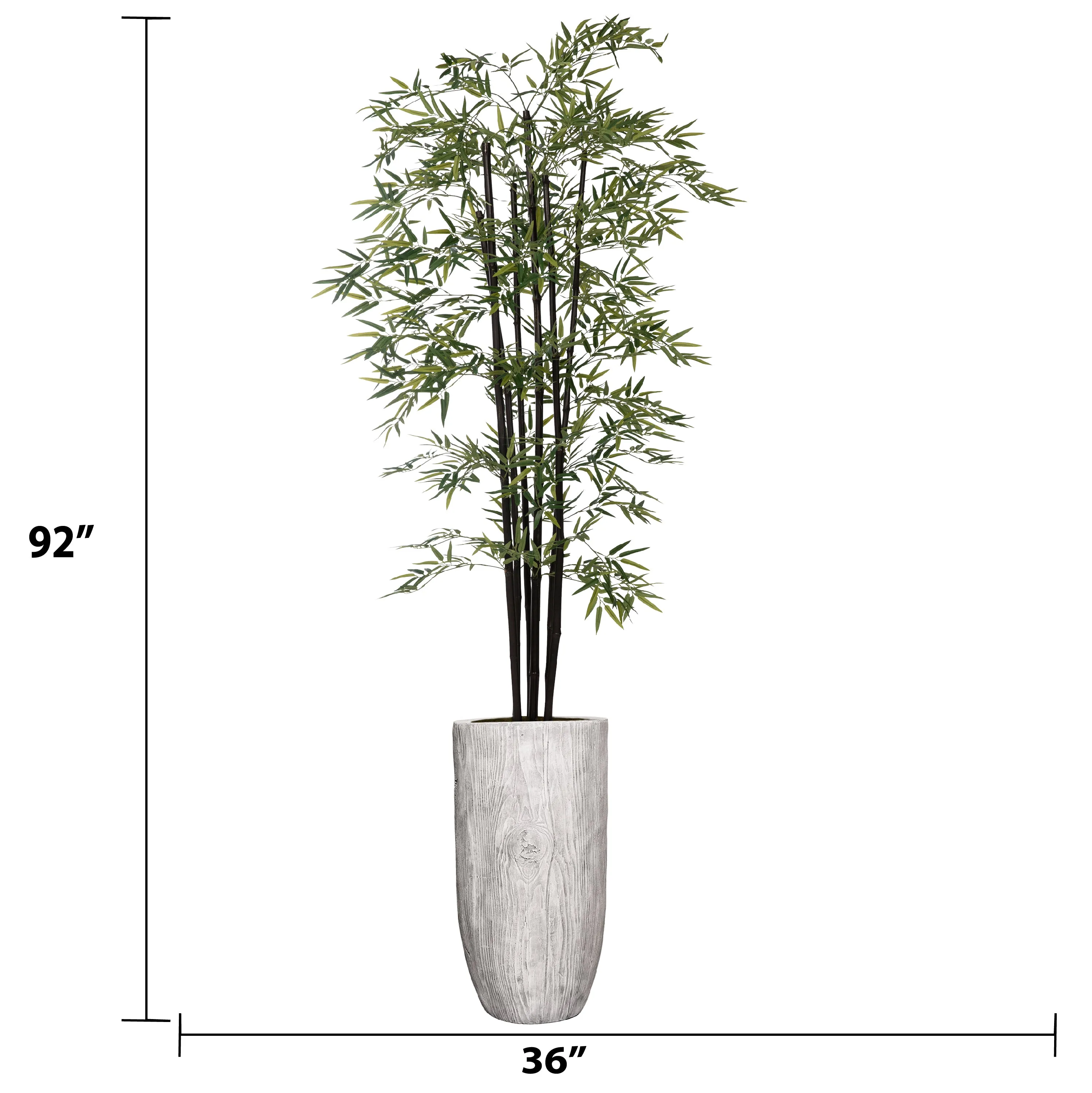 Vintage Home Artificial Faux 72" Tall Bamboo Tree With Eco Planter