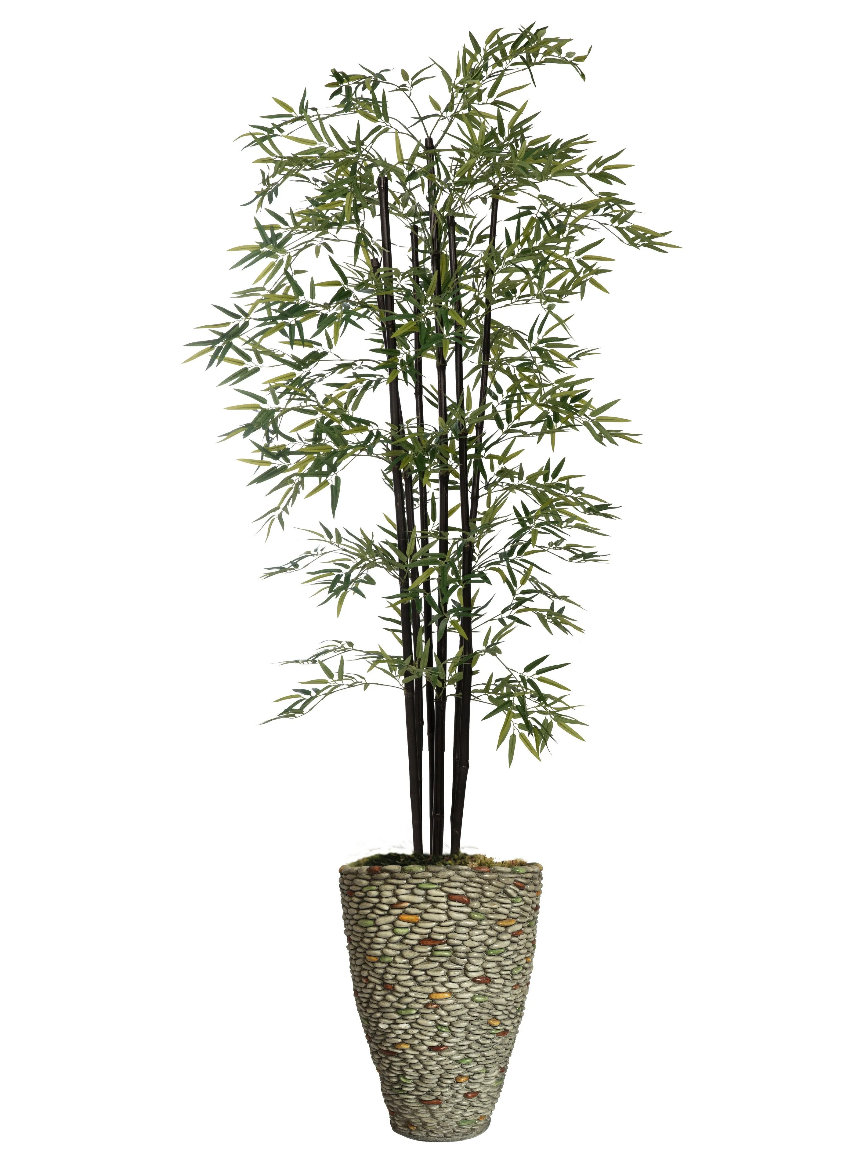 Vintage Home Artificial Faux 72" Tall Bamboo Tree With Eco Planter