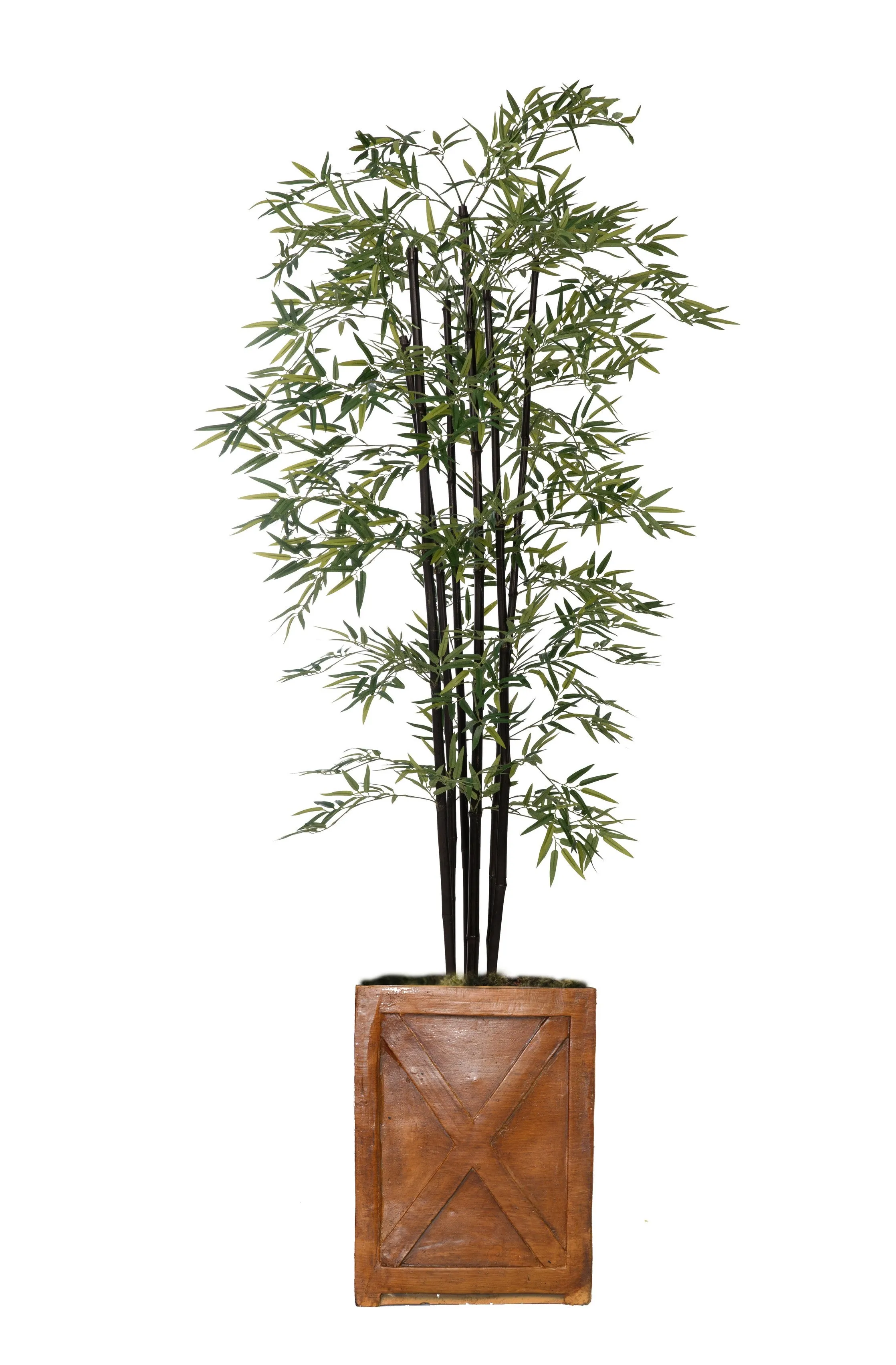 Vintage Home Artificial Faux 72" Tall Bamboo Tree With Eco Planter