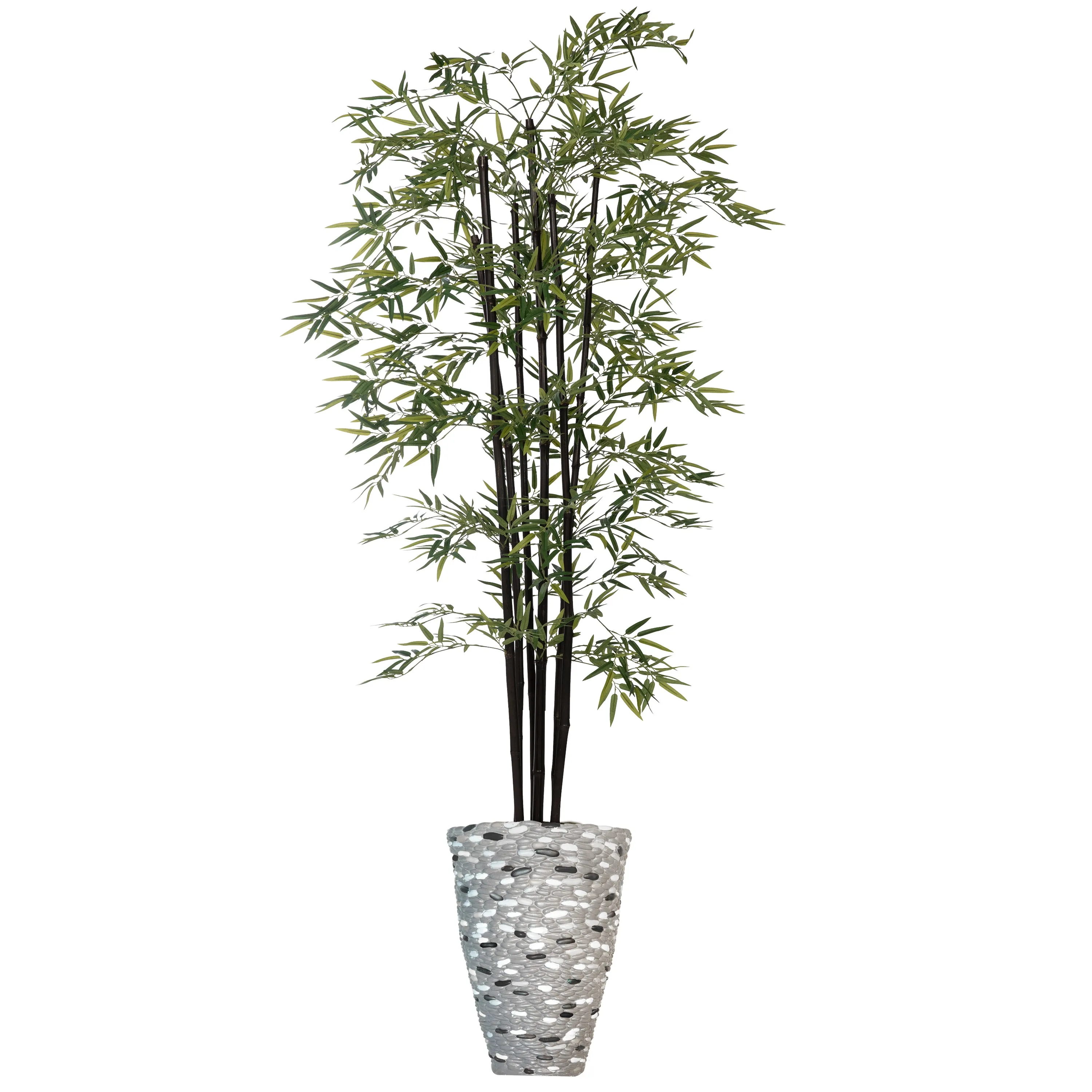 Vintage Home Artificial Faux 72" Tall Bamboo Tree With Eco Planter